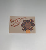 Fall Character Postcard