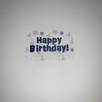 Birthday Pattern Postcard