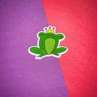 King Frog Sticker