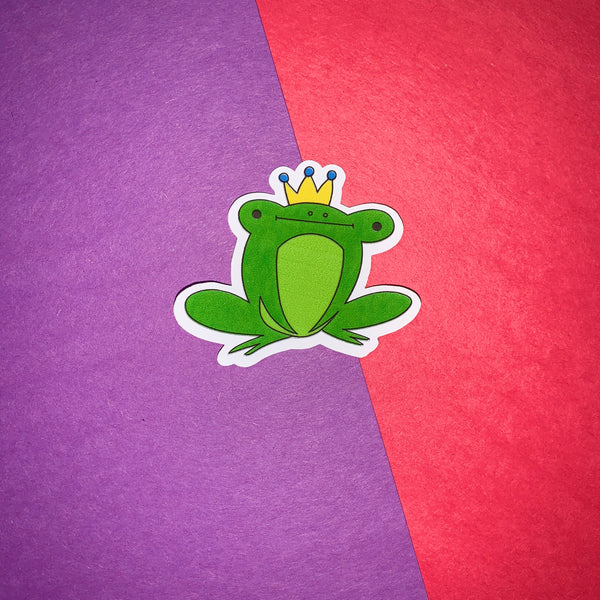 King Frog Sticker