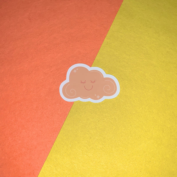 Smiley Cloud Sticker